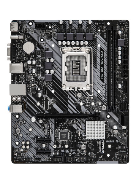 マザーボード H610M-HDV/M.2 [MicroATX /LGA1700](ブラック