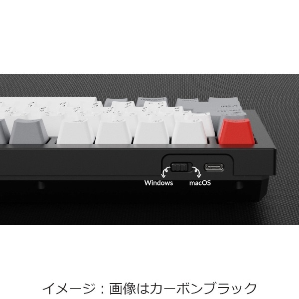 キーボード Q1(赤軸) ネイビーブルー Q1-O1-JIS [有線 /USB-A＋USB-C
