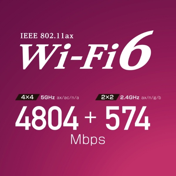 Wi-Fiルーター 4804＋574Mbps WN-DAX5400QR [Wi-Fi 6(ax)/ac/n/a/g/b](グレー):  ビックカメラ｜JRE MALL