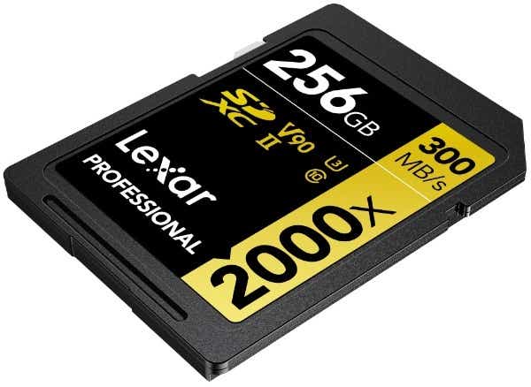 Lexar SDXCｶｰﾄﾞ 256GB 2000x UHS-II U3 V90 Professional 2000x(UHS-II