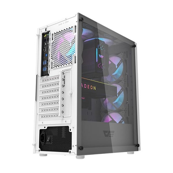 PCケース [ATX /Micro ATX /Mini-ITX] DK352 ホワイト DK352/WT/4ARGB