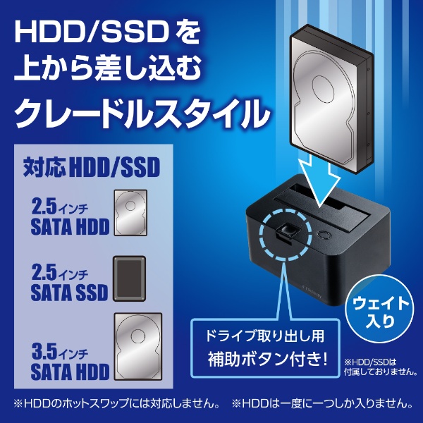 HDD/SSDスタンド USB-A接続 裸族のお立ち台 USB3.2 Gen1 ブラック 