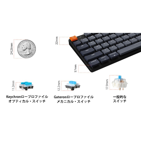 Keychron K1SE V5 キーボード White LED 日本語配列