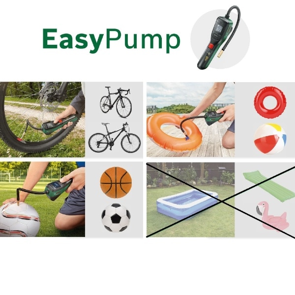 コードレスエアポンプ EasyPump イージーポンプ(グリーン