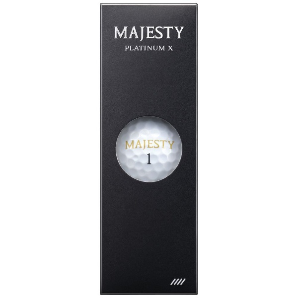 ゴルフボール MAJESTY PLATINUM X《12球(1ダース/ホワイト)》MAJESTYBL