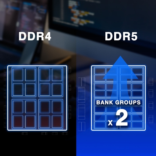 増設メモリ DDR5-5600 ブラック AD5U56008G-DT [DIMM DDR5 /8GB /2枚