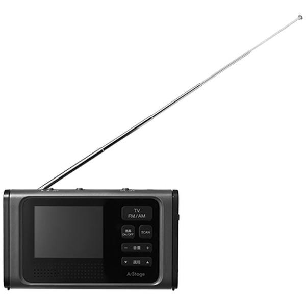 3.2インチ液晶ワンセグTV ラジオ ブラック OR01A-03BK [ワイドFM対応