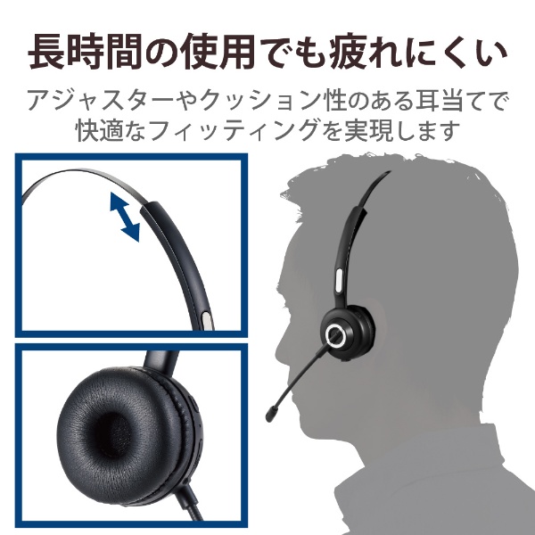 ヘッドセット＋充電スタンド ブラック LBT-HSOH14BK [ワイヤレス