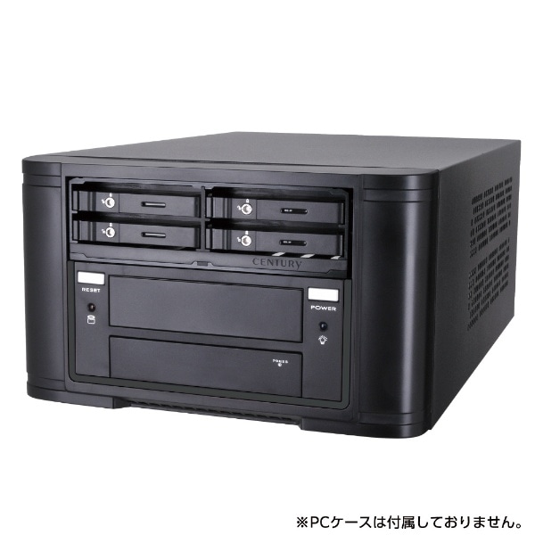 リムーバブルラック [5.25インチベイ1段→SATA HDD/SSD 2.5インチｘ4