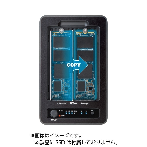 SSDケース USB-C＋USB-A接続 裸族のクローンベース NVMe USB20G ガン