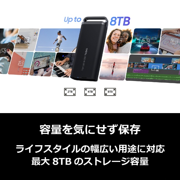MU-PH4T0S-IT 外付けSSD USB-C接続 Portable SSD T5 EVO(Android/Mac