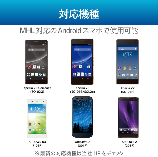 Mhl変換アダプタ Galaxy非対応 ミラーリング Android 0 05m Dhmhlad01bk ブラック ビックカメラ Jre Mall