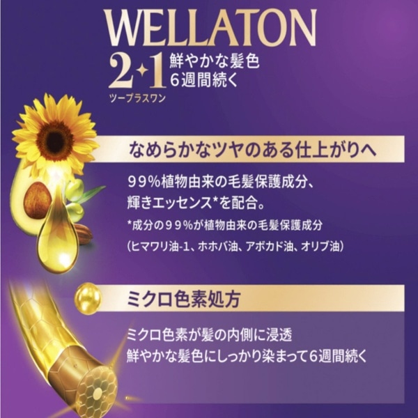 WELLATON（ウエラトーン）2＋1 クリームタイプ 7B 明るいピュア