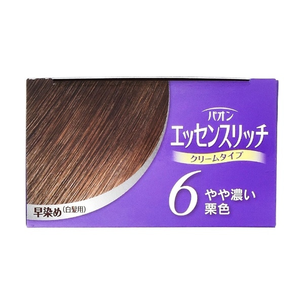 パオン エッセンスリッチ クリームタイプ 6 やや濃い栗色 1剤40g+2剤