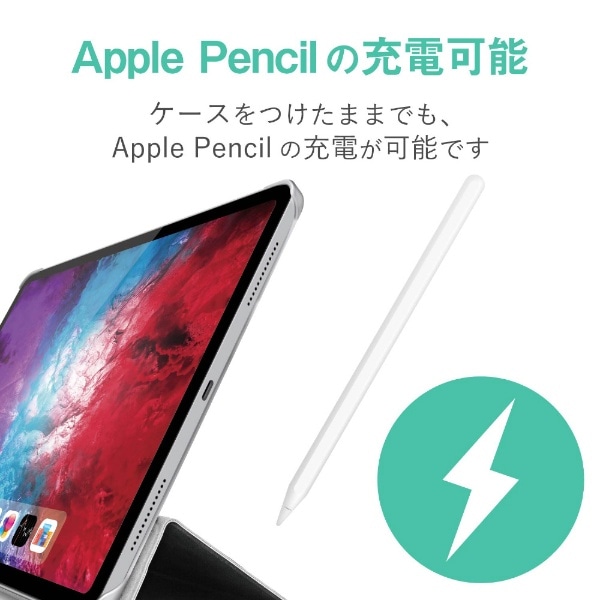 11インチ iPad Pro（第3/2世代）用 フラップカバー 背面クリア/ソフト