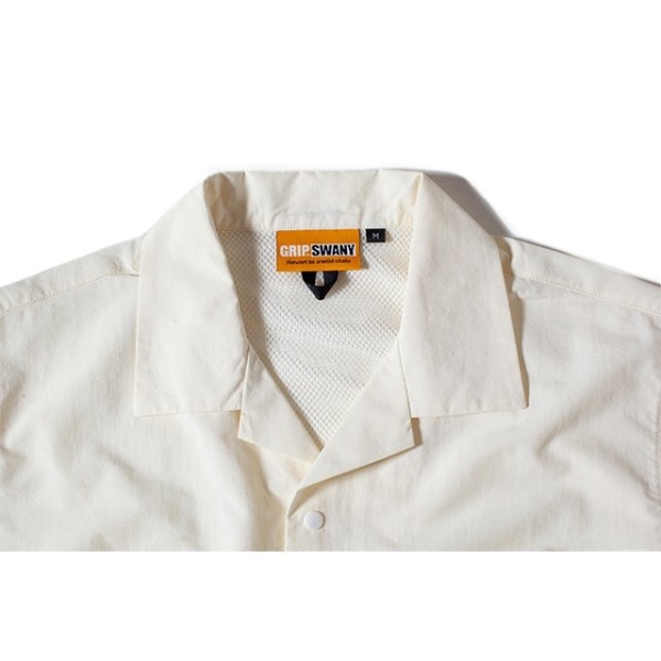 SUPPLEX CAMP SHIRT(Mサイズ/WHITE) GSS-30【返品交換不可】(ホワイト