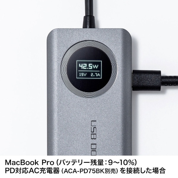 電圧・電流チェッカー［USB-C オス→メス HDMI / LAN / USB-Aｘ3 / USB