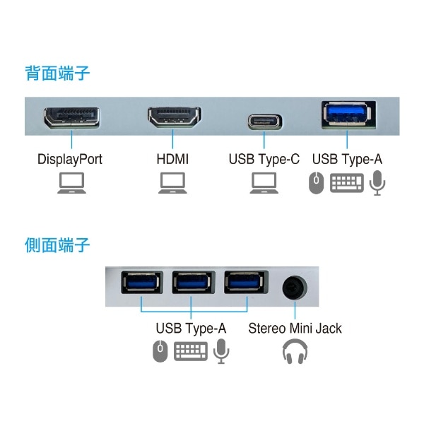 USB-C接続 PCモニター FlexScan ブラック EV2485-BK [24.1型 /WUXGA