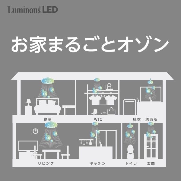 オゾフル オゾン発生器搭載LEDシーリングライト 8畳 OZ3-W08DS [8畳