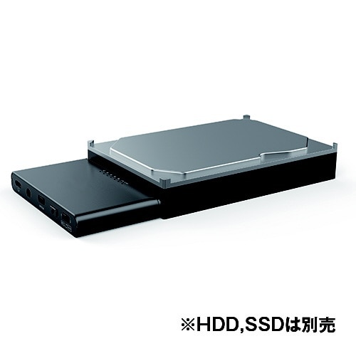 HDD/SSDケース USB-C＋USB-A接続 MAL-53M2NU4 [3.5インチ&2.5インチ