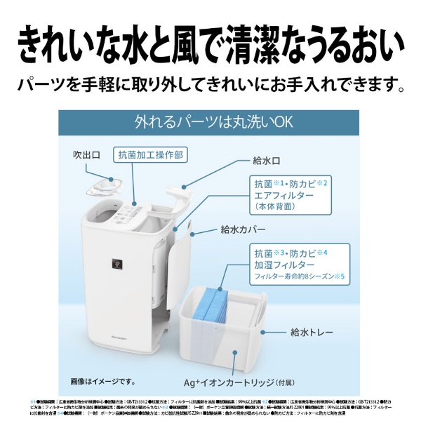 加湿器 プラズマクラスター7000［ハイブリッド（加熱＋気化）式 /約4.0