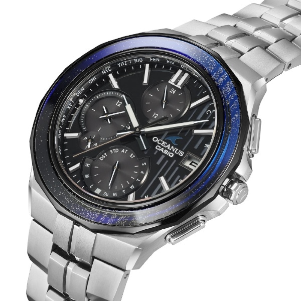 カシオ CASIO オシアナス マンタプラチナ蒔絵 OCW-S5000 ブラック チタン ソーラー メンズ 腕時計