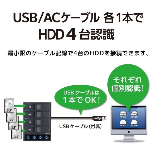 HDD/SSDケース USB-A接続 裸族のカプセルホテル Ver.3 ブラック