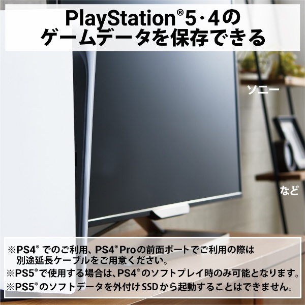 ESD-EMB1000GWH 外付けSSD USB-A接続 PS5/PS4、録画対応(Mac/Windows11