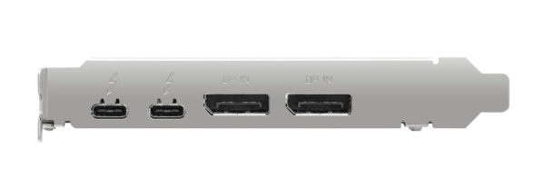 インターフェースカード Thunderbolt 4 Type-C×2、DisplayPort入力×2