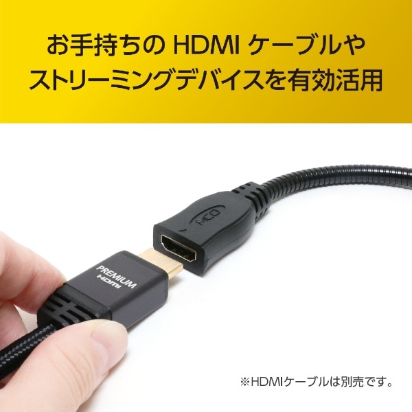 0.15m HDMI延長ケーブル フレキシブルタイプ ブラック HET-G015/BK