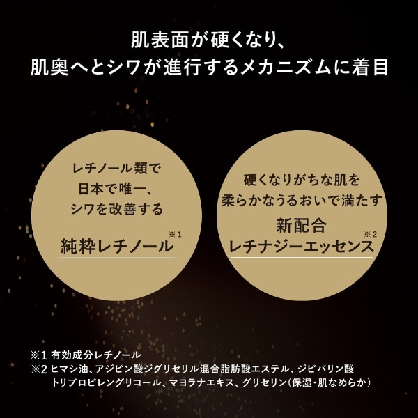 エリクシール シュペリエル 新リンクルクリーム レチノパワー L 22g×2本-