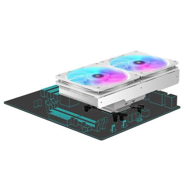 CPUクーラー 120mmファンｘ2 [LGA1700/1200/115X・AM4/AM5] JF13K