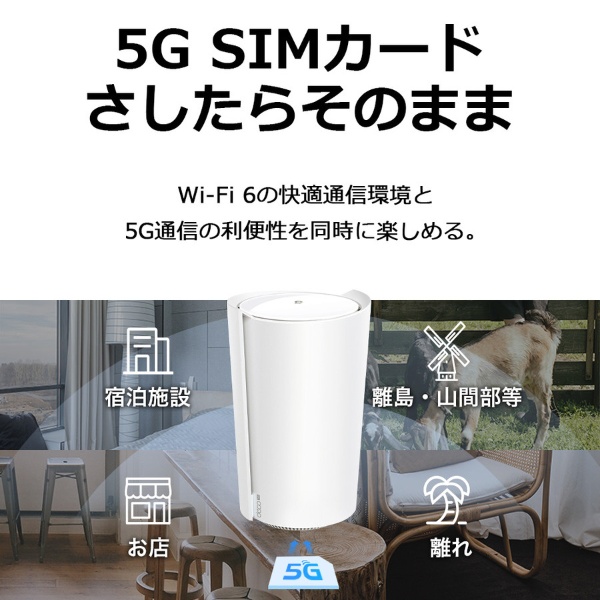 SIM フリー 5G対応Wi-Fi6メッシュルーター 2402+574Mbps 3年保証