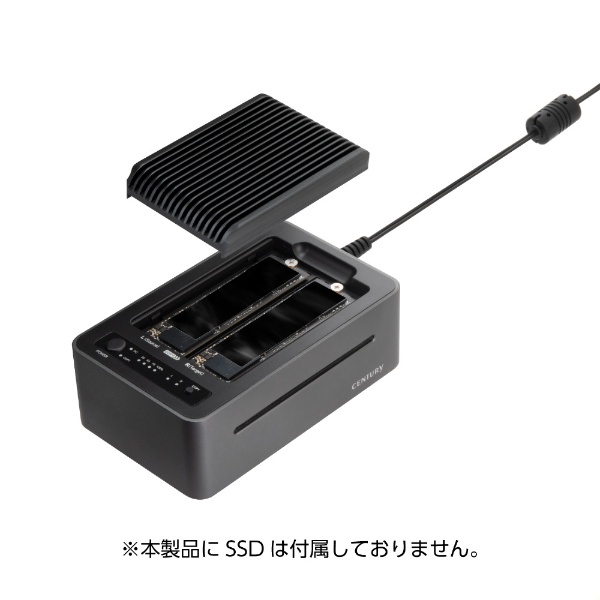 SSDケース USB-C＋USB-A接続 裸族のクローンベース NVMe USB20G ガン