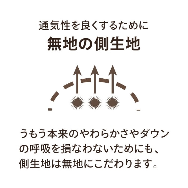 肌掛け羽毛布団「生毛ふとん」 PR310-B2 [ワイドシングルロング(170