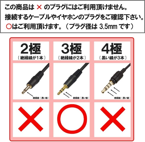 0.1mオーディオプラグ（ステレオミニプラグ分配） BK-PA2 BK-PA2[BKPA2