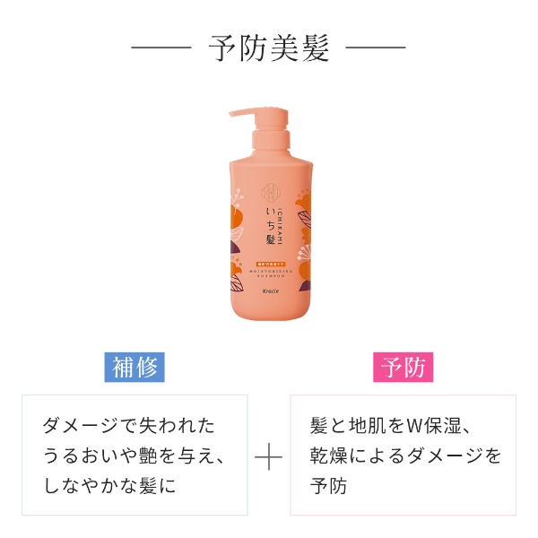 いち髪 濃密W保湿ケア シャンプー＆コンディショナー (40ml+40g) ミニ