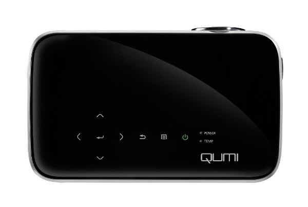 LEDモバイルプロジェクター QUMI Q8 ブラック 1000lm 621g フルHD 