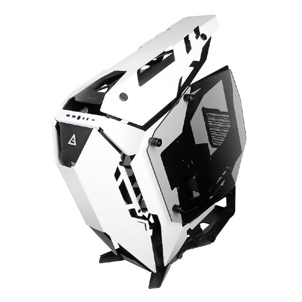 強化ガラス採用 ATX対応 オープンフレームPCケース Torque Black/White