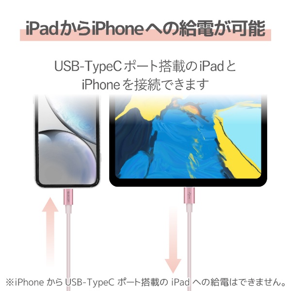 iPhone 充電ケーブル Type-C ライトニングケーブル 1m PD 対応 MFi認証