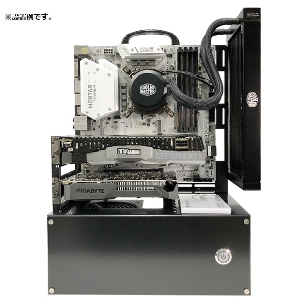 PCケース オープンフレーム ver.micro-ATX ブラック N-FRAME-MATX