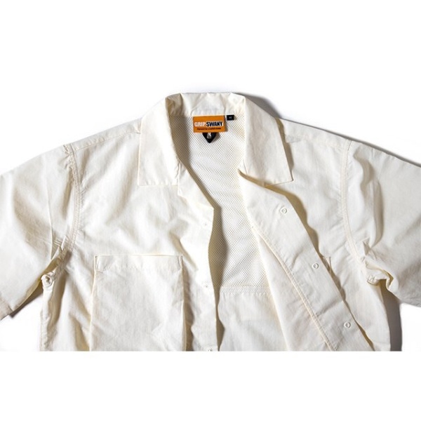 SUPPLEX CAMP SHIRT(Mサイズ/WHITE) GSS-30【返品交換不可】(ホワイト