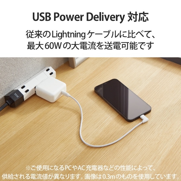 iphone ipod＆ipad用 充電ケーブル ホワイト