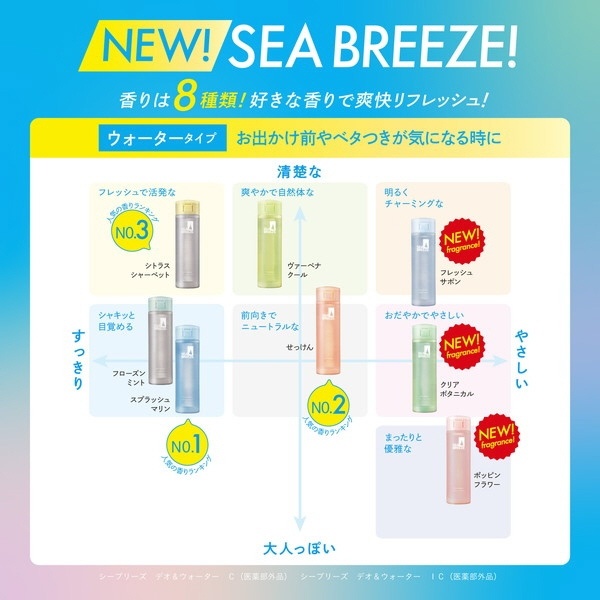 SEA BREEZE（シーブリーズ）デオ＆ウォーター IC シトラスシャーベット