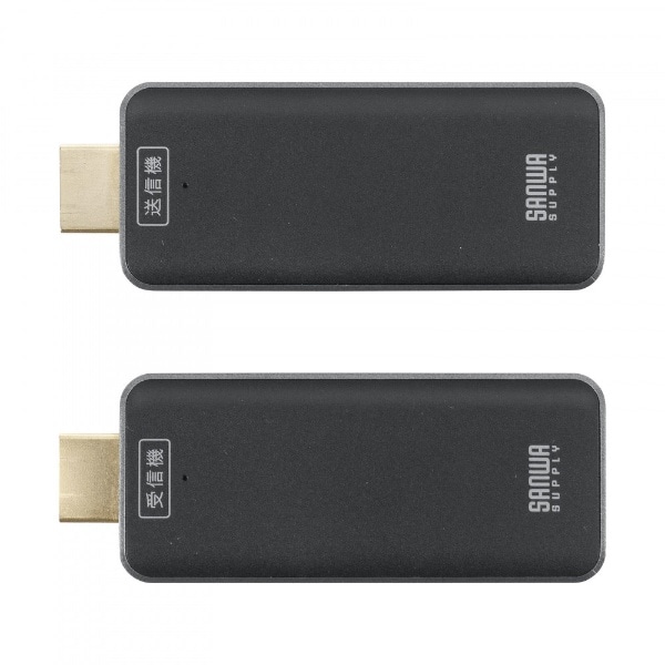 ワイヤレスHDMI〕エクステンダー 送受信機セット VGA-EXWHD10(ブラック