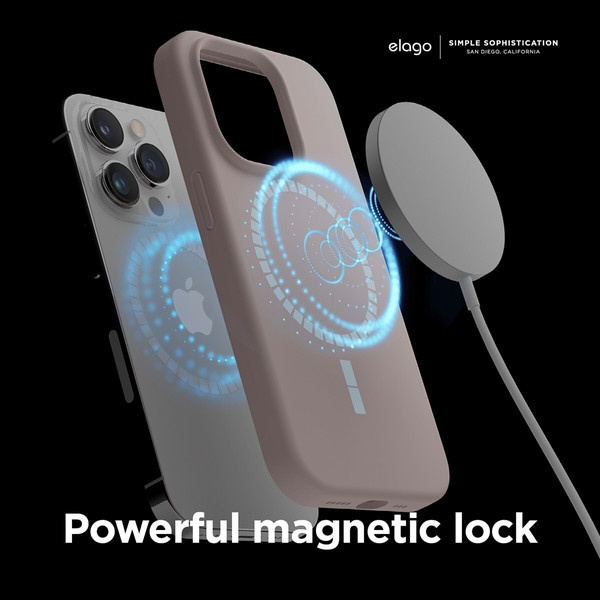 elago MagSafe対応シリコンケース/ラブリーピンク iPhone 14 Pro 6.1