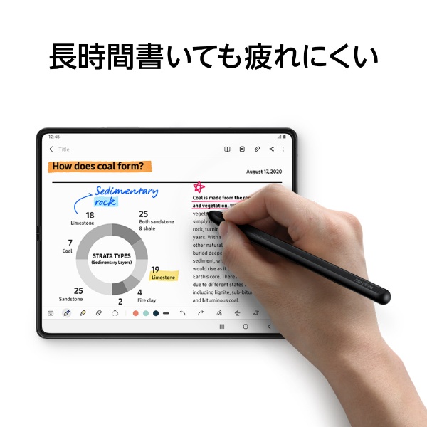 サムスン純正タッチペンGalaxy Z Fold4 S Pen Fold Edition ブラック