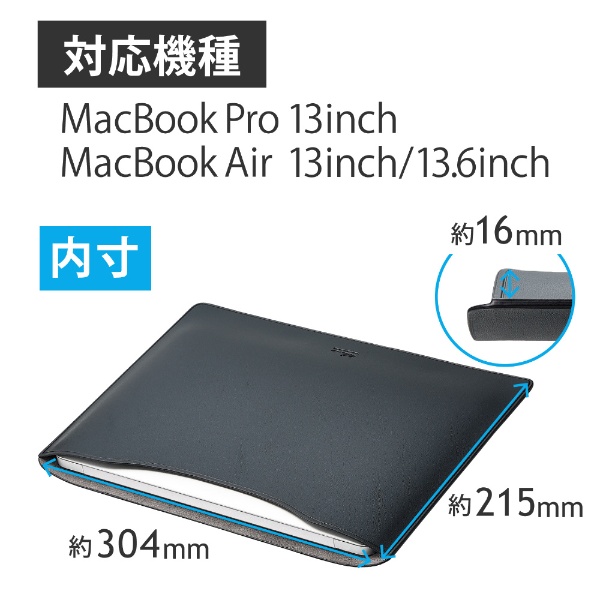 MacBook Pro（13インチ）、MacBook Air（13.6インチ/13インチ）用 