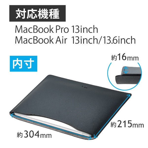 MacBook Pro（13インチ）、MacBook Air（13.6インチ/13インチ）用