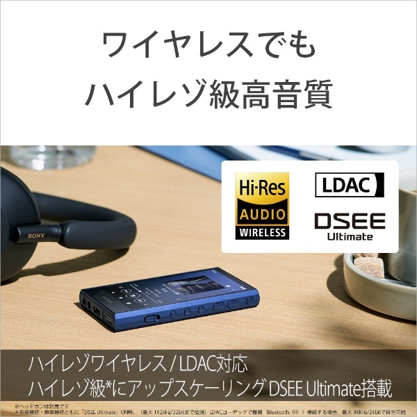 ウォークマンWALKMAN2023年モデル ブルー NW-A306 LC [ハイレゾ対応